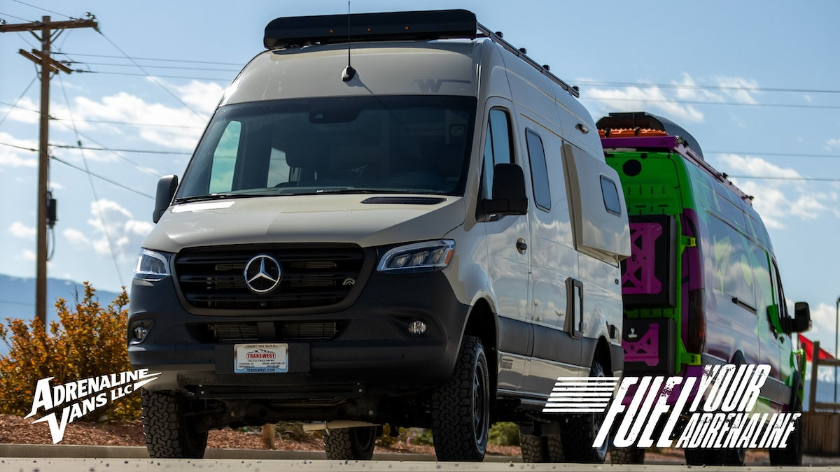 Giving a brand new Winnebago Revel 4x4 Sprinter the FULL Adrenaline style treatment!