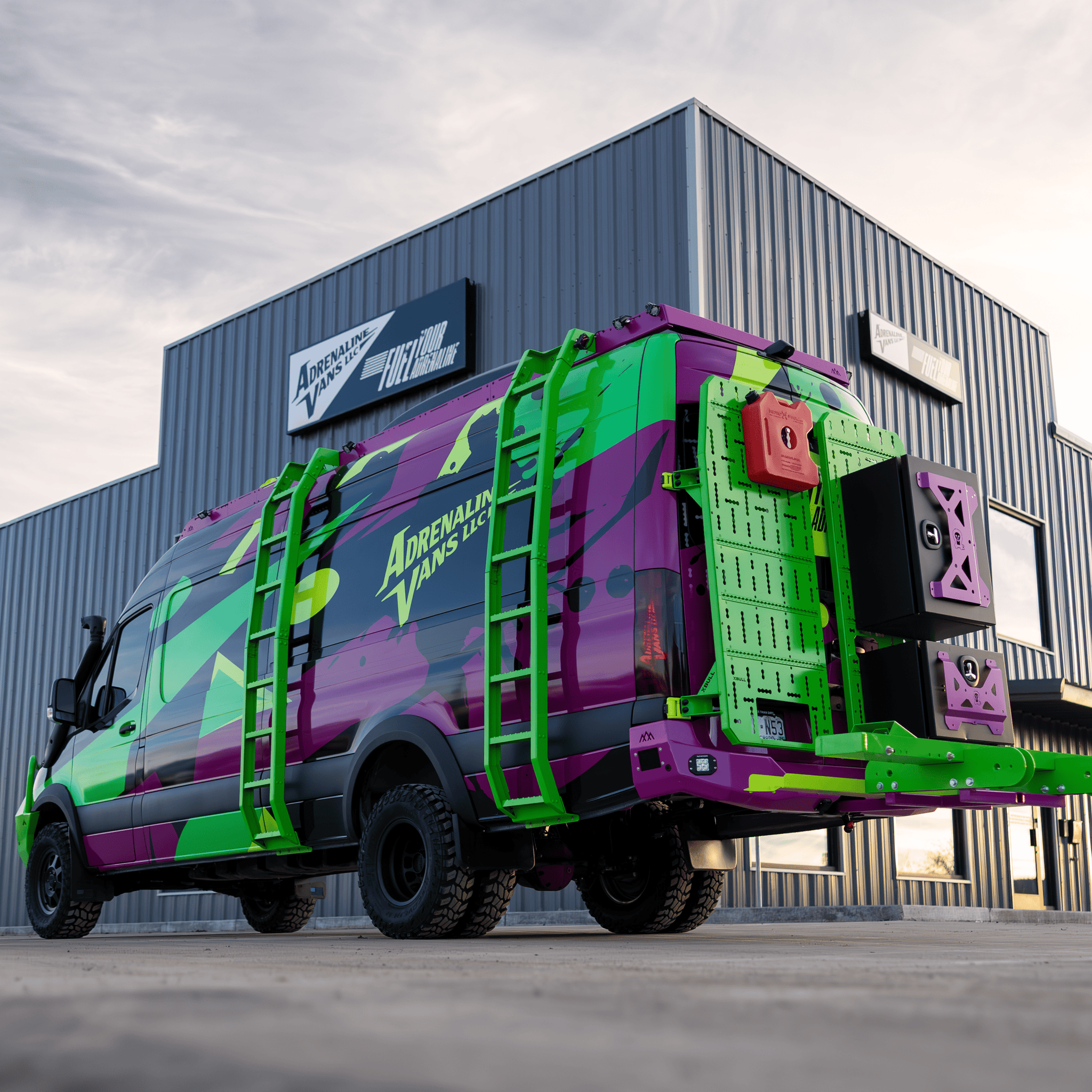 Mercedes-Benz Sprinter van with premium aftermarket accessories and performance upgrades installed