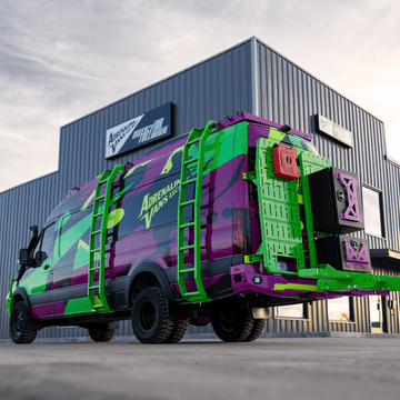 Mercedes-Benz Sprinter van with premium aftermarket accessories and performance upgrades installed