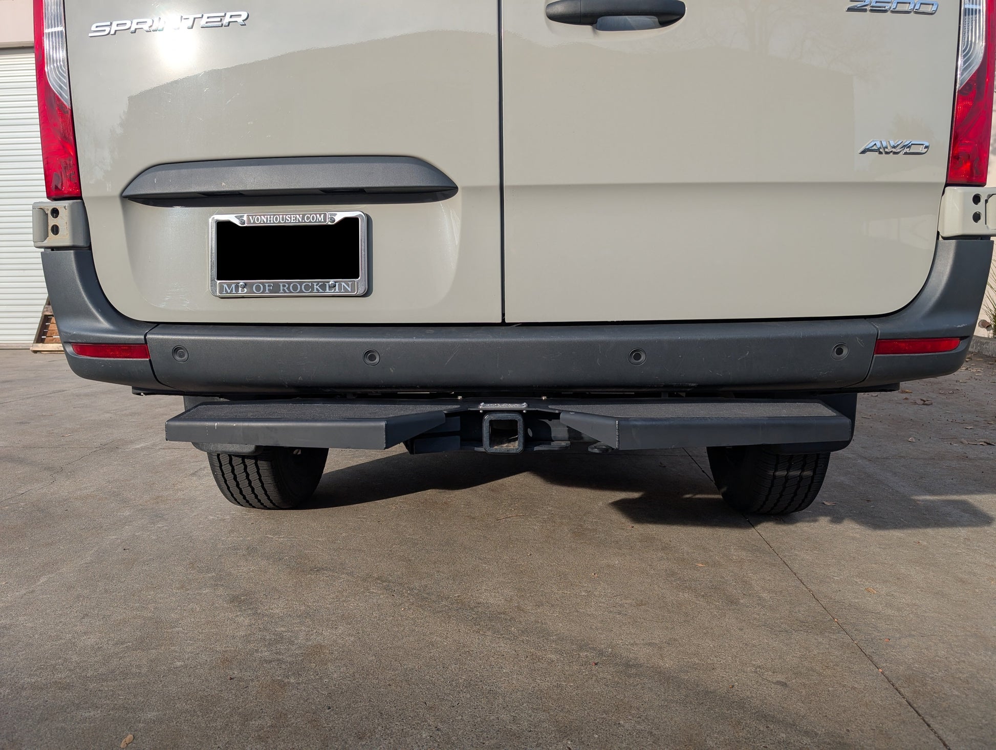 Mercedes Sprinter Rear XL Plateau Step – Extended Rear Step Upgrade ...