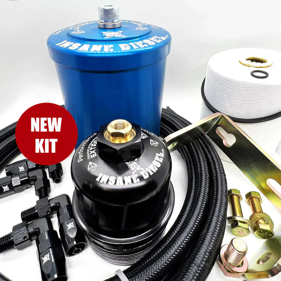 bypass oil filter kit insane diesel sprinter high performance om642 turbo engine horse power extended life extreme filtration lubrication micron