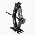 Heavy duty scissor jack by Agile Offroad lifting a vehicle — trail-rated 7000 lb jack with drill-operated design for off-road repairs